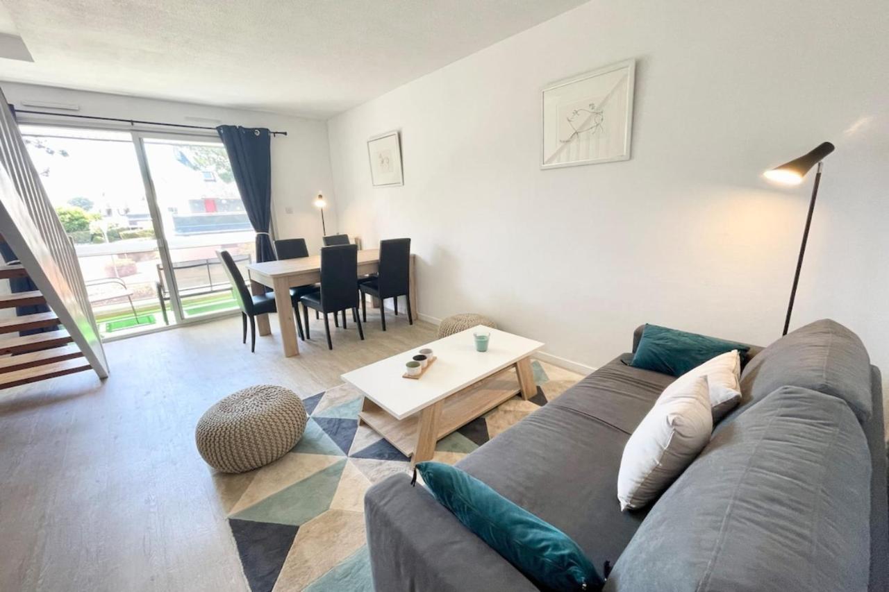 T3 Duplex Top Cosy Balcon 300M Des Plages Carnac Bagian luar foto